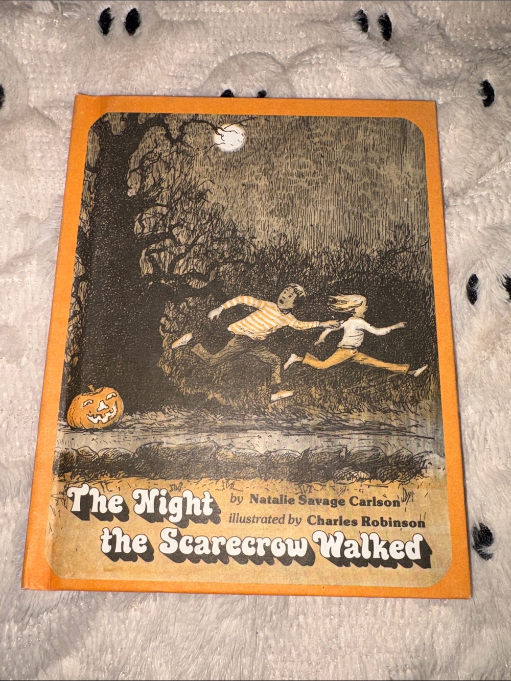 VTG THE NIGHT THE SCARECROW WALKED By Natalie Savage Carlson, Halloween 1979 HC